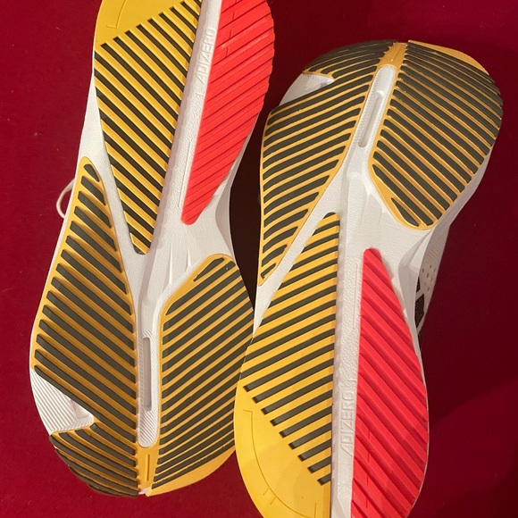 adidas Adizero SL White and Red Athletic Shoes - Picture 5 of 6